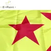 Espanha Catalunha (Catalunya) Tipo B 3 * 5FT (90cm * 150cm) Bandeira de poliéster Banner Países Baixos Decoração Flying Home Jardim Bandeira Festivo Presentes