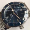 Montre automatique pour hommes, mouvement Miyota Cal 9015, lunette en céramique bleue, Date aventure découverte acier Sport 60 ans GF Eta Fa321n