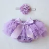 Mix 10 colori neonate maglia TUTU Bloomers Set fiori in tessuto Fasce per bambini Pantaloni infantili in PP Intimo Abbigliamento per bambini4251183