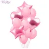 FENGRISE 14PCS Mixed Pink Birthday Balloon Blue Birthday Party Decorations for Kids Baby Shower Boy Girl Balloon Gender Reveal