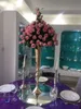 2018販売スリムメタルフラワー花瓶ウェディングメタルゴールドフラワートランペット花瓶の結婚式のためのセンターピース5299602