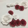 12 unids Simulación de Cartón Papel Gigante Rosa Flores Escaparate Telones de Fondo de La Boda Apoyos flores artificiales para decora o