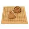 Best Deal Fun Family Games 90PCS Go Bang Chess Set Suede Leather Sheet Board Children Educational Entertainment Toy