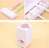 Automatische tandpasta -dispenser met tandenborstelhouders gezet familie badkamer muurbevestiging voor tandenborstel en tandpasta EEA2953383020