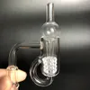 Diamond Knot Loop Quartz Banger 10mm 14mm 18mm Male Female 45 90 Degrees Quartz Loop Banger Nails For Glass Bongs Dab Rigs