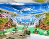 papel de parede rosa Snowy Mountains deserto elegante casa inteira parede fundo 3d papel de parede tijolo