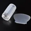 Tampon en Silicone Transparent, gelée transparente, ensemble de grattoir, tampon d'estampage pour vernis à ongles, outil de transfert d'impression, modèle de manucure