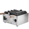 Maszyna lodów bezpłatna wysyłka komercyjna 110V 220V Elektryczne duże 3 -częściowe lody Taiyaki Fish Wafel Machine Baker Iron