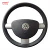 Yuji-hong volante de carro de couro artificial cobre caso para Volkswagen VW Beetle 2004-2010 mão-costurado couro artificial