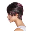 Заводские прямые бразильские волосы натуральные волны бургундии натуральный цвет короткие человеческие волосы боб парики для чернокожих женщин