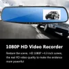 HD 1080P 4.3 '' Dual Lens Видеорегистратор Dash Cam Cam Rorfwiew Mirror Car DVR Камера Бесплатная Доставка