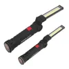 Bärbar 3-läge COB-lampan Torch USB Uppladdningsbar LED Arbetslampa Magnetisk COB Hängande krok Utomhus Camping Nödlampa Lykta