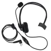 10 Uds. Auriculares con micrófono PTT de 2 pines para Motorola GP300 PRO1150 negro