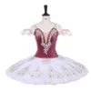 New Aubergine White Yagp Competiton Professionell Ballett Tutu Nötknäppare9204 Kvinnor Klassisk Ballerina Performance Stage Ballet Cosuttmes Tutu