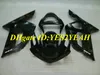 Kit carena stampo iniezione per KAWASAKI Ninja ZX6R 636 03 04 ZX 6R 2003 2004 ABS Set carene nero lucido superiore + regali KG10