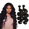 New Human Hair Bundles Body Wave Straight Thickness Brazilian Virgin Hair Weft Extension Natural Color Double Wefts BellaHair