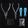 Piercing Needles Kit Sex Belly Tongue Eyebrow Nipple Lip Nose Disposable Body Piercing Jewelry Tool Sets Ring Cosing Plier