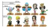 Q version Anime One Piece PVC Action Figures Cute Mini Figure Toys Dolls Model Collection Toy Brinquedos 10 Piece Set Shippin2938