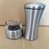 20pcs/lot 65*215mm Portable thickness adjustable Stainless Steel Salt Pepper Grinder Spice Sauce Mill Grind Handle Kitchen tool
