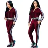 Winter Dames Fluwelen Trainingspak Vrouwen Kostuum Velvet Set Lange Mouw Top + Pant Velour Trainingspaksets voor Dames Sportpak Plus Size S-XXL