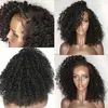 afro curls lace front wigs