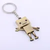 Mężczyźni Dzieci Akcesoria Cute Alloy Robot Brelok Kreatywny Biżuteria Breloki Car Key Chains Kids Dorośli Chaveiro Prezent urodzinowy