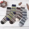 Chaussettes en laine nouveau Style femmes hommes hiver thermique chaud chaussettes mode coloré épais chaussettes dames filles rétro lapin laine chaussette décontractée BAB59