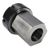 1PCS HEX ER40 Collet Chuck Block Holder 39005125 voor CNC Draai Graving Machine Cross Hole Drilling1540432