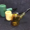 Newest Classical Design Glass Smoking Pipe Hammer head bubblers Tobacco Smoking Pipes for dry herb Cigarettes Cigar