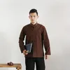 Tangzhuang china vind män kinesisk stil retro män cheongsam fritid jacka kläder Kina orientaliska herrkläder 4xl