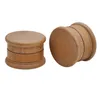 Metal wood smog 3 layers of wood color metal grinder for diameter 63mm smog