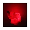Leuke cartoon olifant vorm 7 kleur veranderende led nacht licht bureaulamp bruiloft slaapkamer slaapkamer home decor cadeau voor kinderen