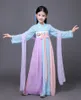 아이들 중국 전통 hanfu 드레스 여자 아이 고대 중국 한후 드레스 의상 여자 의상을위한 여자 당나라 의류