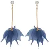 new Hot Creative super - fairy grinding multi - petal soft ear nail female exaggerated fringe earrings personality fashion sales