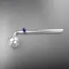 Brûleurs d'huile de cou pliés Brûleur d'huile en verre incurvé Fumer Pipe de tuyau à main DAB TUBE BLOWN PIPES 14 cm