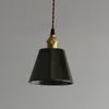 Handgjord keramik Brass Hängande Lampa Modern Porslin Koppar Suspension Hängande Ljus Restaurang Hotel Dinning Room Bedroom Bedside Bar Shop