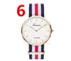 Homens Mulheres Relógios 40mm Quartz Nylon Canvas Band Designer Watch Casual Presentes de Natal Marca Relógio de Pulso Unissex 1024 Alta Quality244B