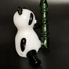 Nouvelles pipes en verre Creative Panda style pipes en verre pipe en verre hauteur 11 cm