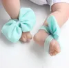 Bébé Sandales Bowknot Chaussures Couverture Pieds Nus En Mousseline De Soie Noeuds Papillon Infantile Fille Enfants First Walker Chaussures Photographie Props 14 Couleurs 14039