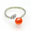 Najnowsza prosta moda słodkowodna pereł srebrny pierścień, kolor Pearl może być swobodnie kolokowany (Darmowa wysyłka przez DHL 2-5 dni)