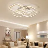 Moderne LED-Deckenleuchten mit hoher Helligkeit für Wohnzimmer, Schlafzimmer, quadratische Kreisringe, Avize-Deckenleuchtenbefestigungen