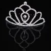 Meisjes kronen met steentjes bruiloft sieraden bruidsheadpieces verjaardagsfeestje prestaties Pageant crystal tiaras bruiloft accessoires # BW-T061