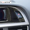 Für Audi A4 2009-2016 Kohlefaser-Auto-Innen-Navigations-Bedienfeld dekorativer Rahmenabdeckung Trim-Styling-Zubehör