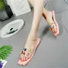 lovely sandals 2018 new transparent flat sandals &slippers female summer non-slip flat with flip-flops stylish wear color rivet slippers