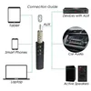 Kit per auto Bluetooth universale da 3,5 mm con clip Trasmettitore wireless A2DP Adattatore per ricevitore musicale audio AUX Jack vivavoce con microfono per il telefono