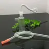 Mini filtro o tubo de vidrio a rayas Bongs de vidrio al por mayor Quemador de aceite Pipas de agua de vidrio Plataformas petroleras Fumar gratis