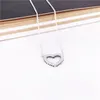 Authentic 925 Sterling Silver Loving Hearts Colar 590534CZ