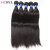 Fasci di capelli lisci brasiliani di visone Fasci di capelli umani 3 e 4 o 5 fasci 8-32 pollici Estensioni dei capelli Remy neri naturali Trame HCDIVA