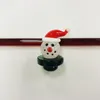 Christmal Snowman Glass Carb Caps OD 25mm Bubble Carb Cap Dome Fit For Thermal P Quartz Banger Nails DCC06