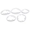 5 adet Gıda dereceli Kek Dekorasyon Fondan Aracı Bulut Modeli gereksinimi karşılamak için bulutların beş farklı boyutları
